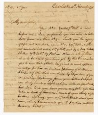 Letter from John Ball Sr. to his Son John Ball Jr., November 10, 1799