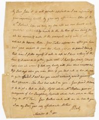 Letter from Jane Ball to her Son John Ball Jr., November 18, 1800