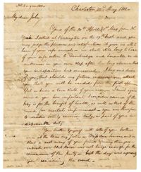 Letter from John Ball Sr. to his Son John Ball Jr., May 22, 1801
