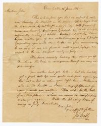 Letter from John Ball Sr. to his Son John Ball Jr., June 23, 1801