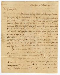 Letter from John Ball Sr. to his Son John Ball Jr., September 11, 1801