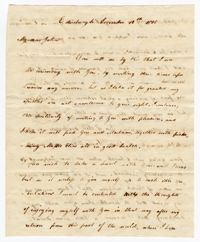 Letter from William James Ball to his Brother John Ball Jr., December 12, 1805