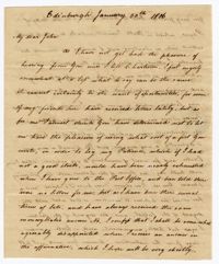 Letter from William James Ball to his Brother John Ball Jr., December 30, 1806
