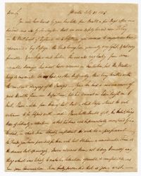 Letter from George Lockey to John Ball Sr., October 12, 1805