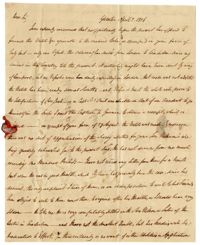 Letter from George Lockey to John Ball Sr., April 2, 1806