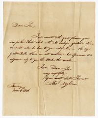 Letter from Thomas Naylor to John Ball Sr., June 4, 1806