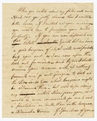 Copy of a Letter from John Ball Sr. to George Lockey, August 27, 1806