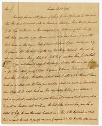 Letter from George Lockey to John Ball Sr., September 8, 1806