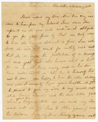 Letter from Lydia Bryan to her Niece Nancy Ball, February of 1815