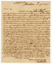 Copy of a Letter from Thomas Slater to Isaac Ball, September 20, 1810