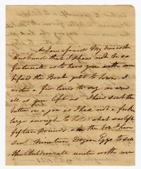 Letter from Ann Ball to her Husband John Ball, May 8, 1820