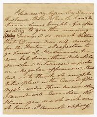 Letter One from Ann Ball to her Husband John Ball, February 23, 1822