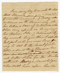 Letter Two from Ann Ball to her Husband John Ball, February 23, 1822