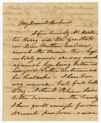 Letter from Ann Ball to her Husband John Ball, April 9, 1823
