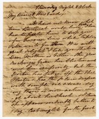 Letter from Ann Ball to her Husband John Ball, April 3, 1823