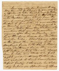 Letter from Ann Ball to her Husband John Ball, November 26, 1823