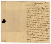 Letter from Keating Simons to his Daughter Ann Ball, May 17, 1821