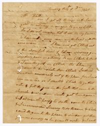 Letter from Kensington Plantation Overseer James Coward to John Ball, December 14, 1827