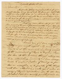 Letter from Overseer John Jacob Ischudy to John Ball, October 22, 1828
