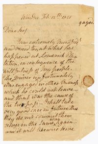 Letter from Catherine Edwards to John Ball, February 12, 1831