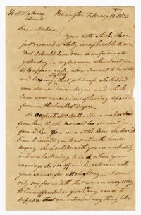 Copy of a Letter from John Ball to Catherine Edwards, February 17, 1833