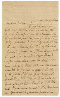 Letter from J. E. Holmes to Ann Ball, January 30, 1835