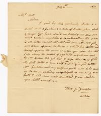 Letter from Stoke Plantation Overseer Thomas Finklea to Ann Ball, July 4, 1833
