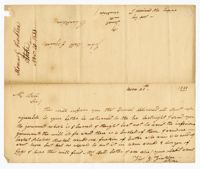 Letter from Stoke Plantation Overseer Thomas Finklea to John Ball, November 20, 1833