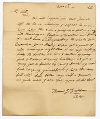 Letter from Stoke Plantation Overseer Thomas Finklea to John Ball, November 22, 1833