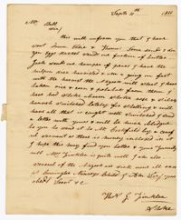 Letter from Stoke Plantation Overseer Thomas Finklea to John Ball, September 10, 1833