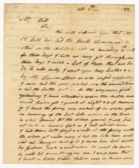Letter from Stoke Plantation Overseer Thomas Finklea to John Ball, October 11, 1833
