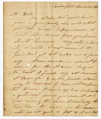 Letter from Kensington Plantation Overseer James Coward to John Ball, June 14, 1833