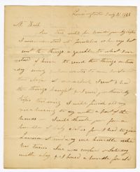 Letter from Kensington Plantation Overseer James Coward to John Ball, July 31, 1833