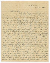 Letter from William Ball to his Mother Eliza Ball, April 22, 1840