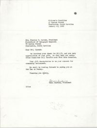 Letter from Esau Jenkins to Stanley H. Karesh, January 23, 1969