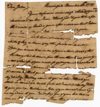 Letter from Elias Ball III to John Ball, November 12, 1774