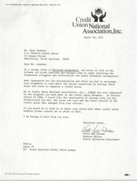 Letter from Vicki Ann Thomas to Esau Jenkins, April 30, 1971
