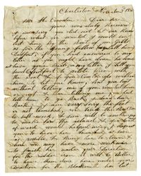 Letter to Harold Cranston from James Vidal, November 3, 1850