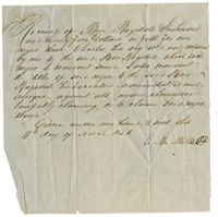Receipt for the Purchase and Title of an Enslaved Man Named Charles, 1857