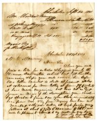 Letter to Woodward Manning, September 30, 1857