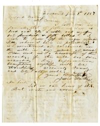 Letter to Woodward Manning from Jessie Bailey, June 9, 1853
