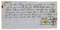 Note on the Hire of the Enslaved Man Alben, 1858
