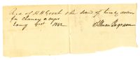 Payment Received for the Enslaved Person Chaney, 1842