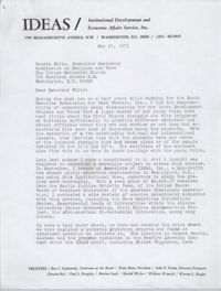 Letter from Bernice Robinson to Woodie White, May 21, 1973