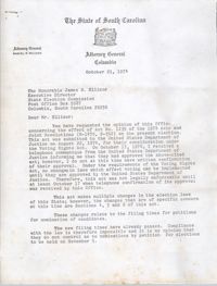 Letter from Treva Ashworth to Bernice Robinson, October 31, 1974