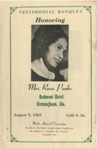 Southern Christian Leadership Conference, Ninth Annual Convention, Testimonial Honoring Mrs. Rosa Parks