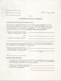 VISTA Supplementary Memorandum of Agreement