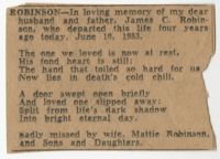 James C. Robinson Obituary