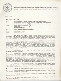 NAACP Memorandum, February 9, 1990