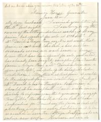 Letter from Emma Pringle Alston to Charles Alston, June 20, 1862